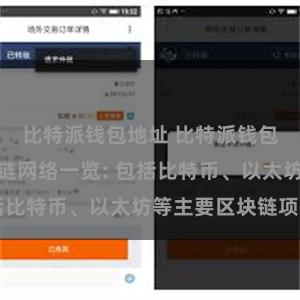 比特派钱包地址 比特派钱包支持的区块链网络一览: 包括比特币、以太坊等主要区块链项目
