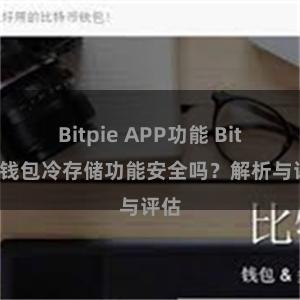 Bitpie APP功能 Bitpie钱包冷存储功能安全吗？解析与评估