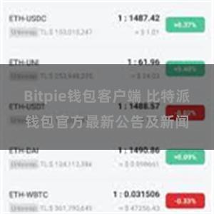 Bitpie钱包客户端 比特派钱包官方最新公告及新闻