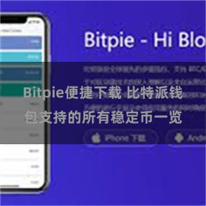 Bitpie便捷下载 比特派钱包支持的所有稳定币一览