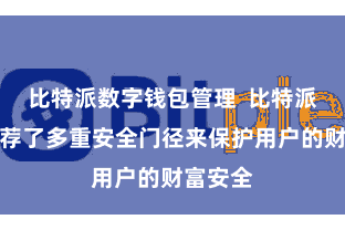 比特派数字钱包管理  比特派钱包遴荐了多重安全门径来保护用户的财富安全