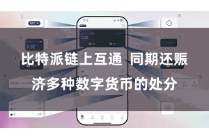 比特派链上互通  同期还赈济多种数字货币的处分