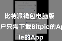 比特派钱包电脑版  用户只需下载Bitpie的App