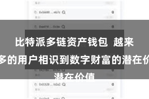 比特派多链资产钱包  越来越多的用户相识到数字财富的潜在价值