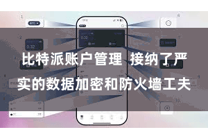 比特派账户管理  接纳了严实的数据加密和防火墙工夫
